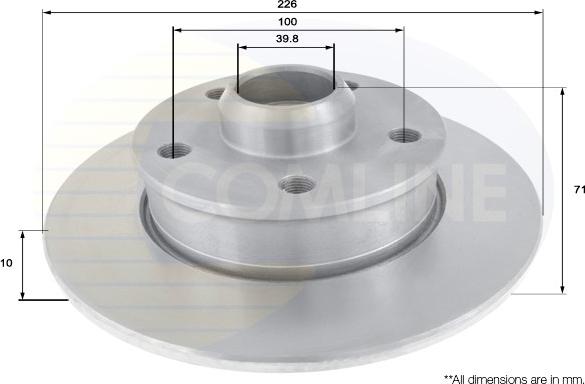 Comline ADC1424 - Спирачен диск vvparts.bg