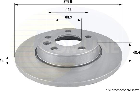 Comline ADC1426 - Спирачен диск vvparts.bg