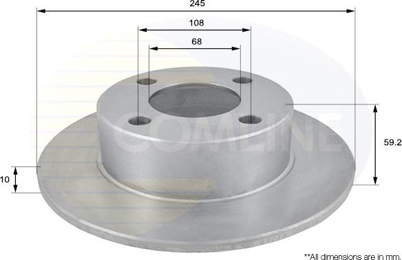 Comline ADC1423 - Спирачен диск vvparts.bg