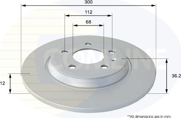 Comline ADC1478 - Спирачен диск vvparts.bg