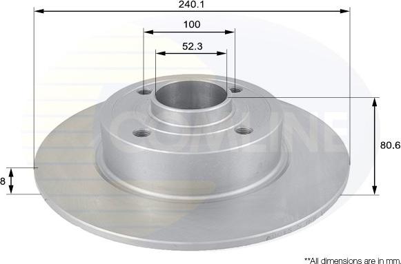 Comline ADC1555 - Спирачен диск vvparts.bg