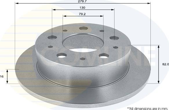 Comline ADC1564 - Спирачен диск vvparts.bg