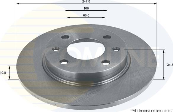 Comline ADC1502 - Спирачен диск vvparts.bg