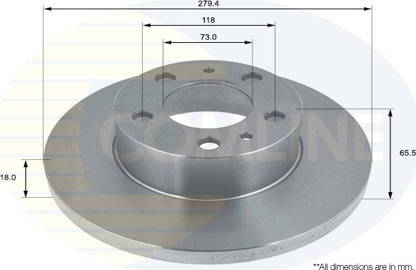 Comline ADC1534 - Спирачен диск vvparts.bg