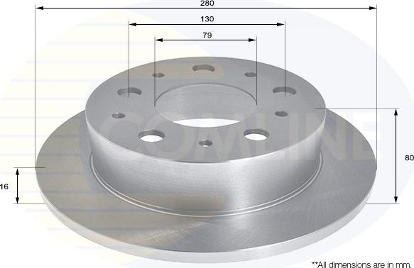 Comline ADC1578 - Спирачен диск vvparts.bg