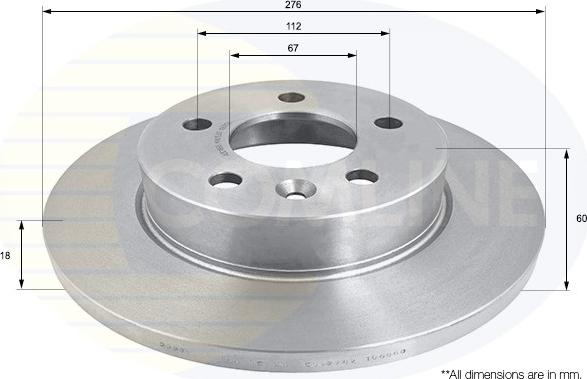 Comline ADC1668 - Спирачен диск vvparts.bg