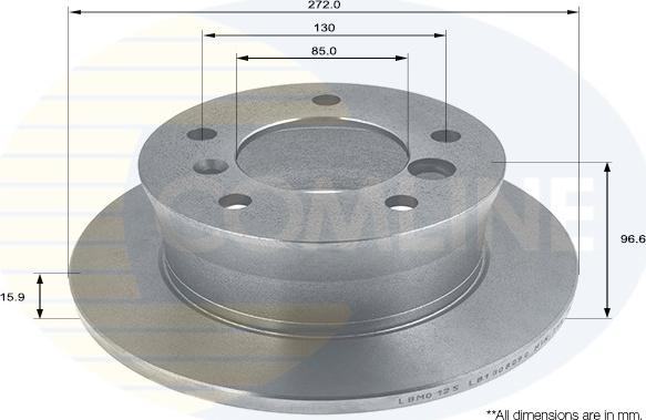 Comline ADC1609 - Спирачен диск vvparts.bg