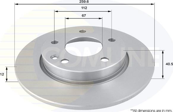 Comline ADC1606 - Спирачен диск vvparts.bg