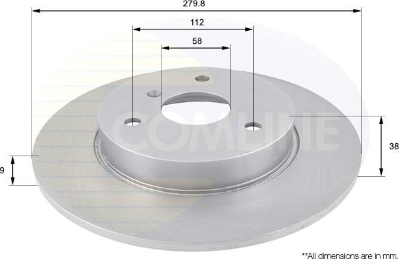 Comline ADC1607 - Спирачен диск vvparts.bg