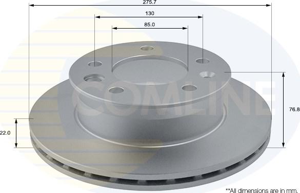 Comline ADC1610V - Спирачен диск vvparts.bg