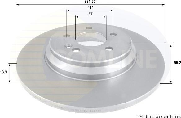 Comline ADC1634 - Спирачен диск vvparts.bg