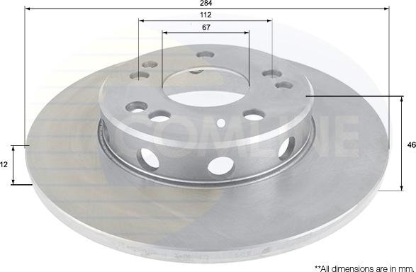 Comline ADC1620 - Спирачен диск vvparts.bg