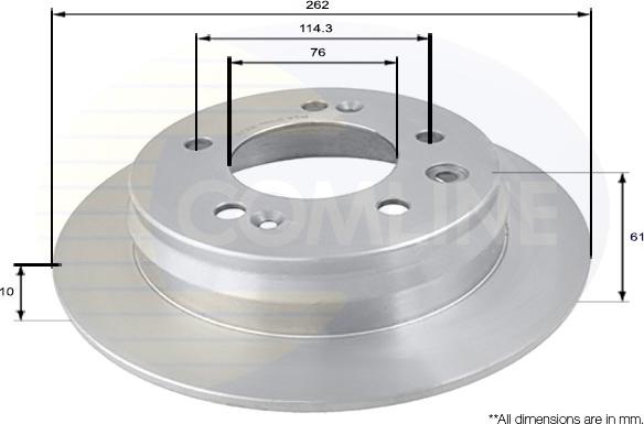 Comline ADC1090 - Спирачен диск vvparts.bg