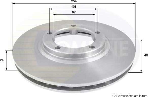 Comline ADC1040V - Спирачен диск vvparts.bg