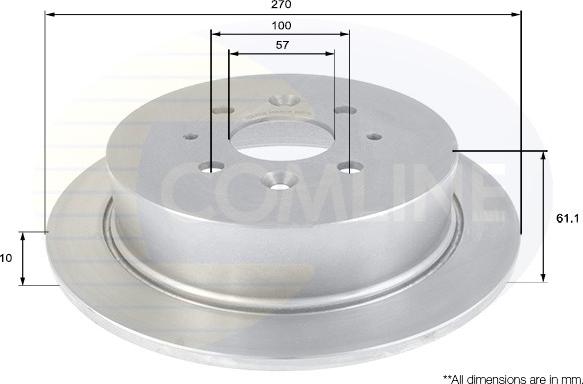 Comline ADC1059 - Спирачен диск vvparts.bg