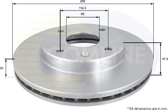 Comline ADC1054V - Спирачен диск vvparts.bg