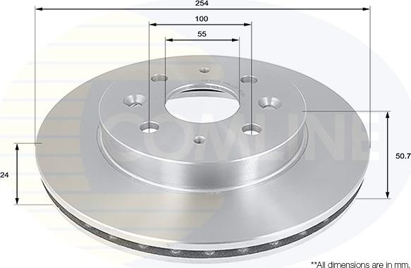 Comline ADC1058V - Спирачен диск vvparts.bg