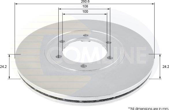 Comline ADC1069V - Спирачен диск vvparts.bg