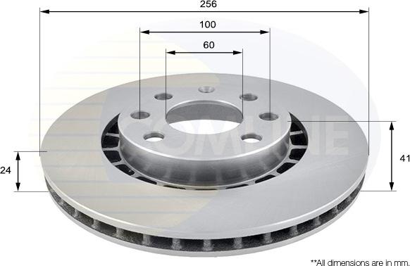 Comline ADC1007V - Спирачен диск vvparts.bg