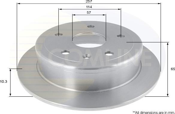 Comline ADC1012 - Спирачен диск vvparts.bg