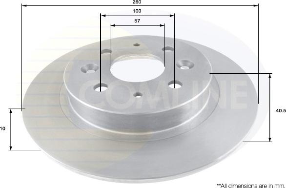 Comline ADC1087 - Спирачен диск vvparts.bg