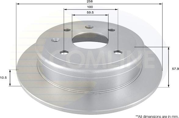 Comline ADC1079 - Спирачен диск vvparts.bg