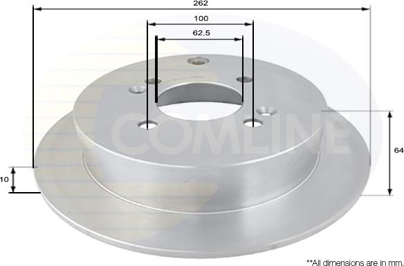 Comline ADC1078 - Спирачен диск vvparts.bg