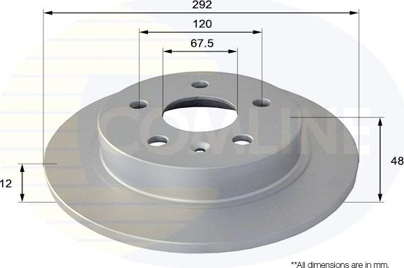 Comline ADC1145 - Спирачен диск vvparts.bg