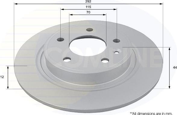 Comline ADC1154 - Спирачен диск vvparts.bg