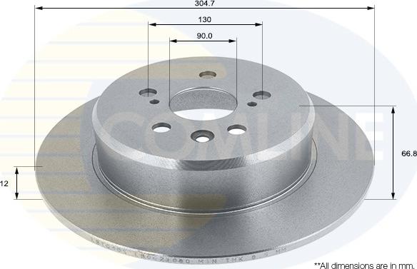 Comline ADC1109 - Спирачен диск vvparts.bg