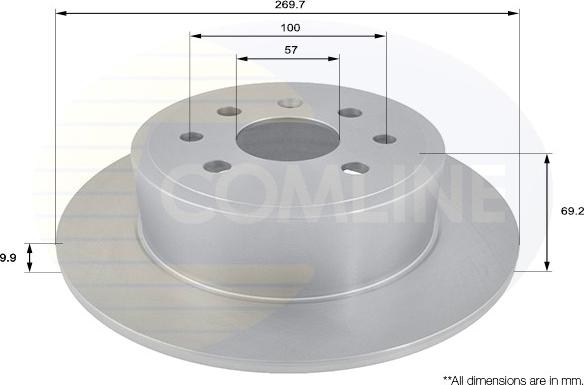 Comline ADC1104 - Спирачен диск vvparts.bg