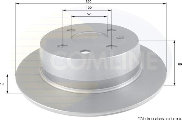 Comline ADC1119 - Спирачен диск vvparts.bg