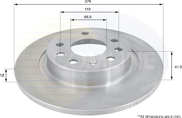 Comline ADC1116 - Спирачен диск vvparts.bg