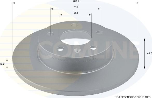 Comline ADC1121 - Спирачен диск vvparts.bg