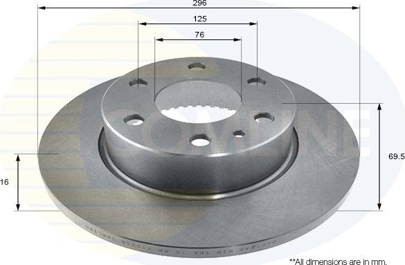 Comline ADC1842 - Спирачен диск vvparts.bg