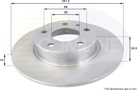 Comline ADC1806 - Спирачен диск vvparts.bg