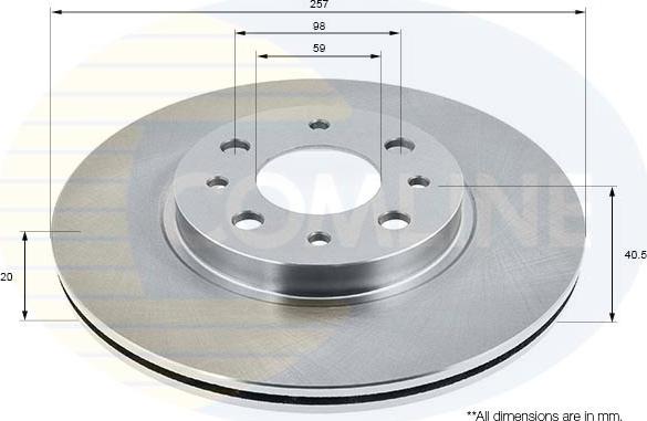 Comline ADC1803V - Спирачен диск vvparts.bg