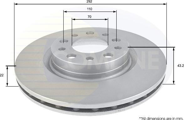 Comline ADC1826V - Спирачен диск vvparts.bg