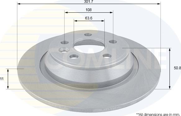 Comline ADC1240 - Спирачен диск vvparts.bg