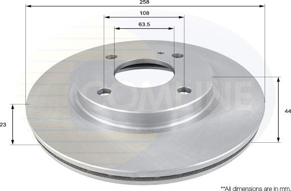 Comline ADC1243V - Спирачен диск vvparts.bg