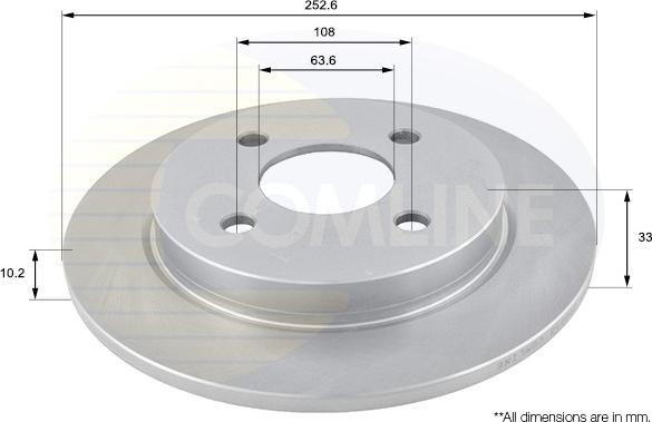 Comline ADC1207 - Спирачен диск vvparts.bg