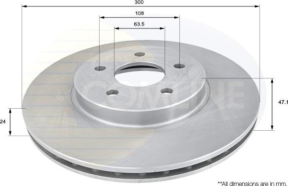 Comline ADC1215V - Спирачен диск vvparts.bg