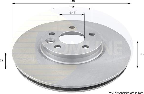 Comline ADC1237V - Спирачен диск vvparts.bg