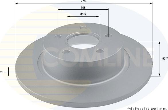 Comline ADC1226 - Спирачен диск vvparts.bg