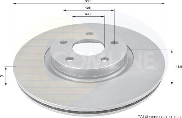 Comline ADC1227V - Спирачен диск vvparts.bg