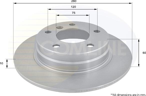 Comline ADC1706 - Спирачен диск vvparts.bg