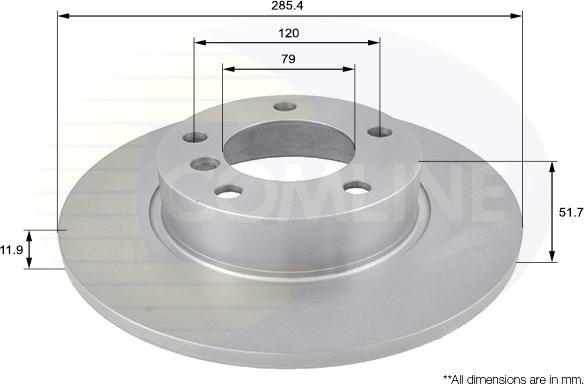 Comline ADC1701 - Спирачен диск vvparts.bg