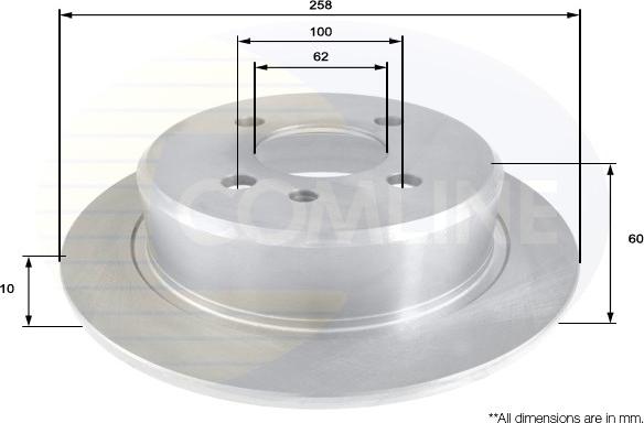 Comline ADC1715 - Спирачен диск vvparts.bg