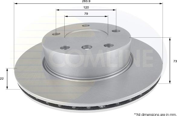 Comline ADC1716V - Спирачен диск vvparts.bg