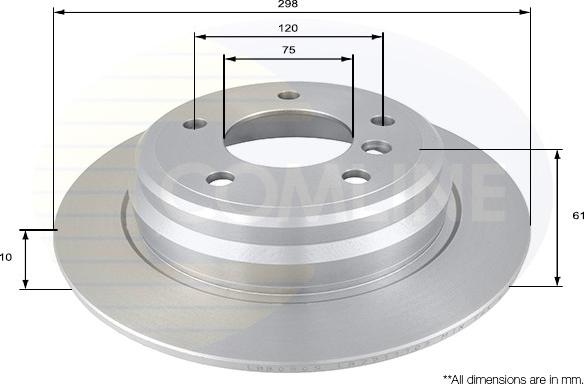 Comline ADC1724 - Спирачен диск vvparts.bg